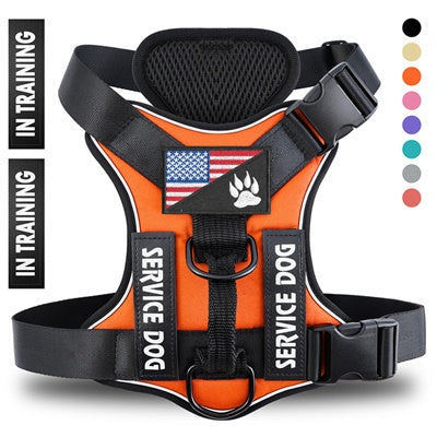 Tactical Service Dog Harness — Digital Camo with Removable Patches