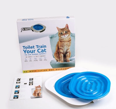 Cat Toilet Training Kit – Self-Training Toilet Seat with Tray System