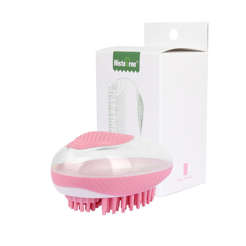 2-in-1 Pet Bath & Massage Brush — Soft Silicone Grooming Comb for Dogs & Cats