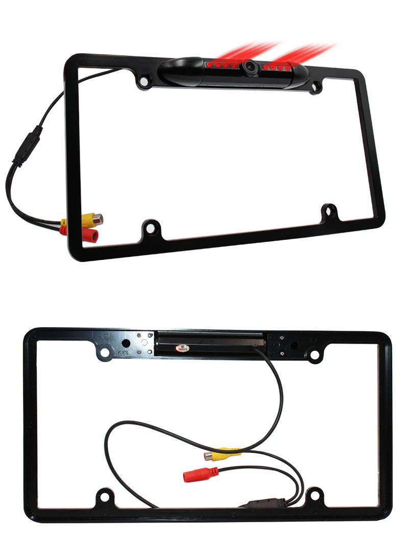 Wireless License Plate Backup Camera with IR Night Vision