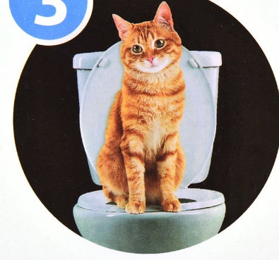Cat Toilet Training Kit – Self-Training Toilet Seat with Tray System
