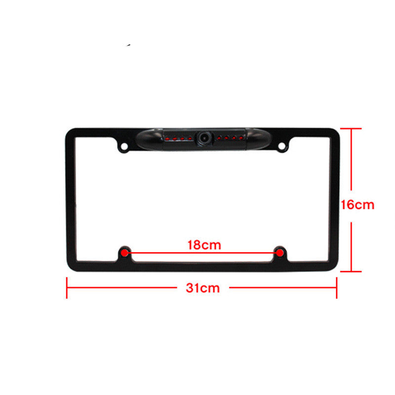 Wireless License Plate Backup Camera with IR Night Vision