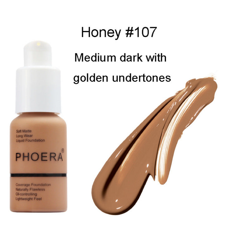 Matte liquid foundation and concealer with full coverage oil control and waterproof formula available in multiple shades | YLR Essentials