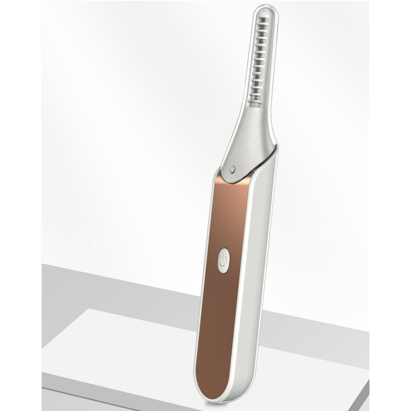 Portable electric eyelash curler for lifted lashes