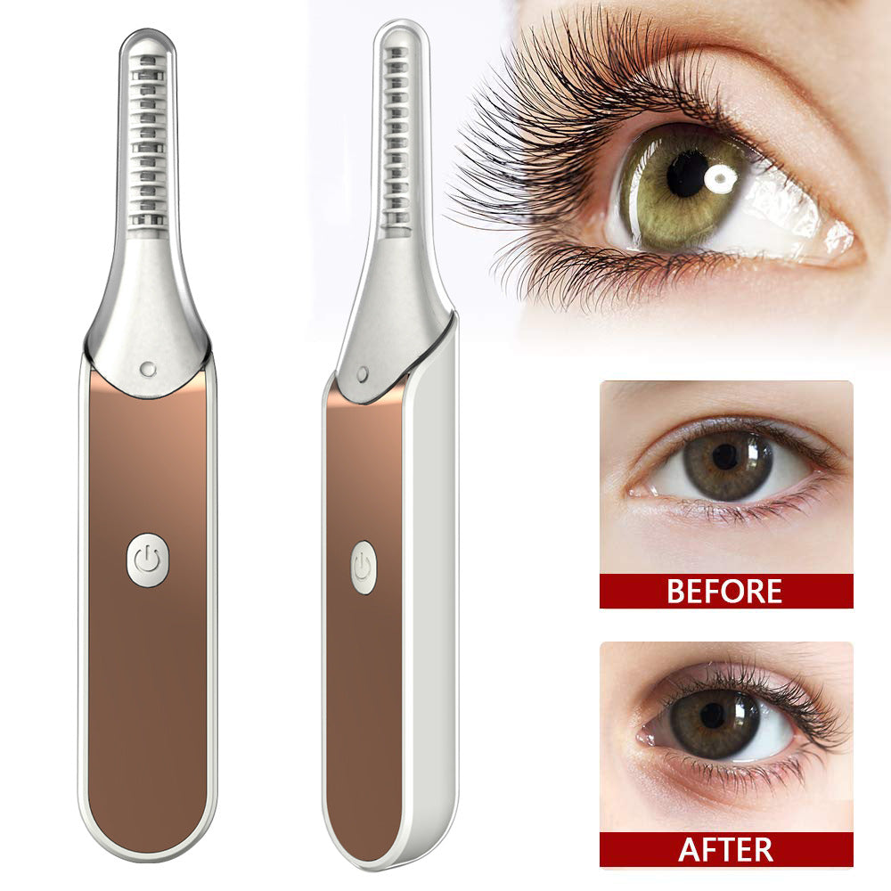 Compact pink eyelash curler for travel and touch-ups