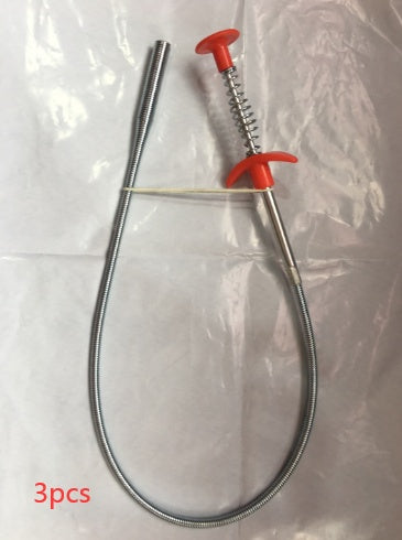 60CM Drain Clog Remover — Spring Pipe Dredging Tool