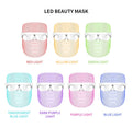 Two-piece LED facial light therapy mask bundle