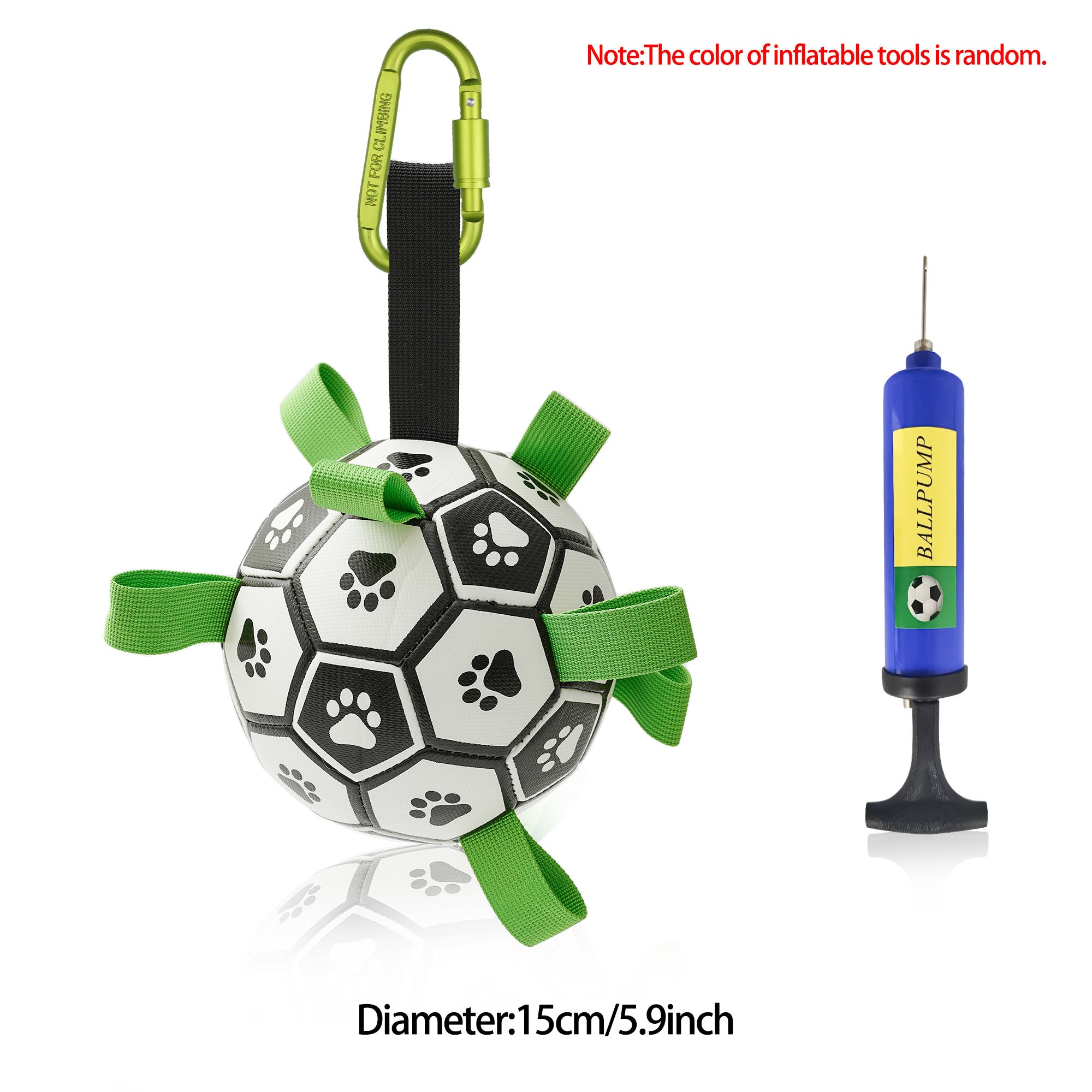 Interactive Dog Football Toy – Fetch & Tug Soccer Ball for Dogs