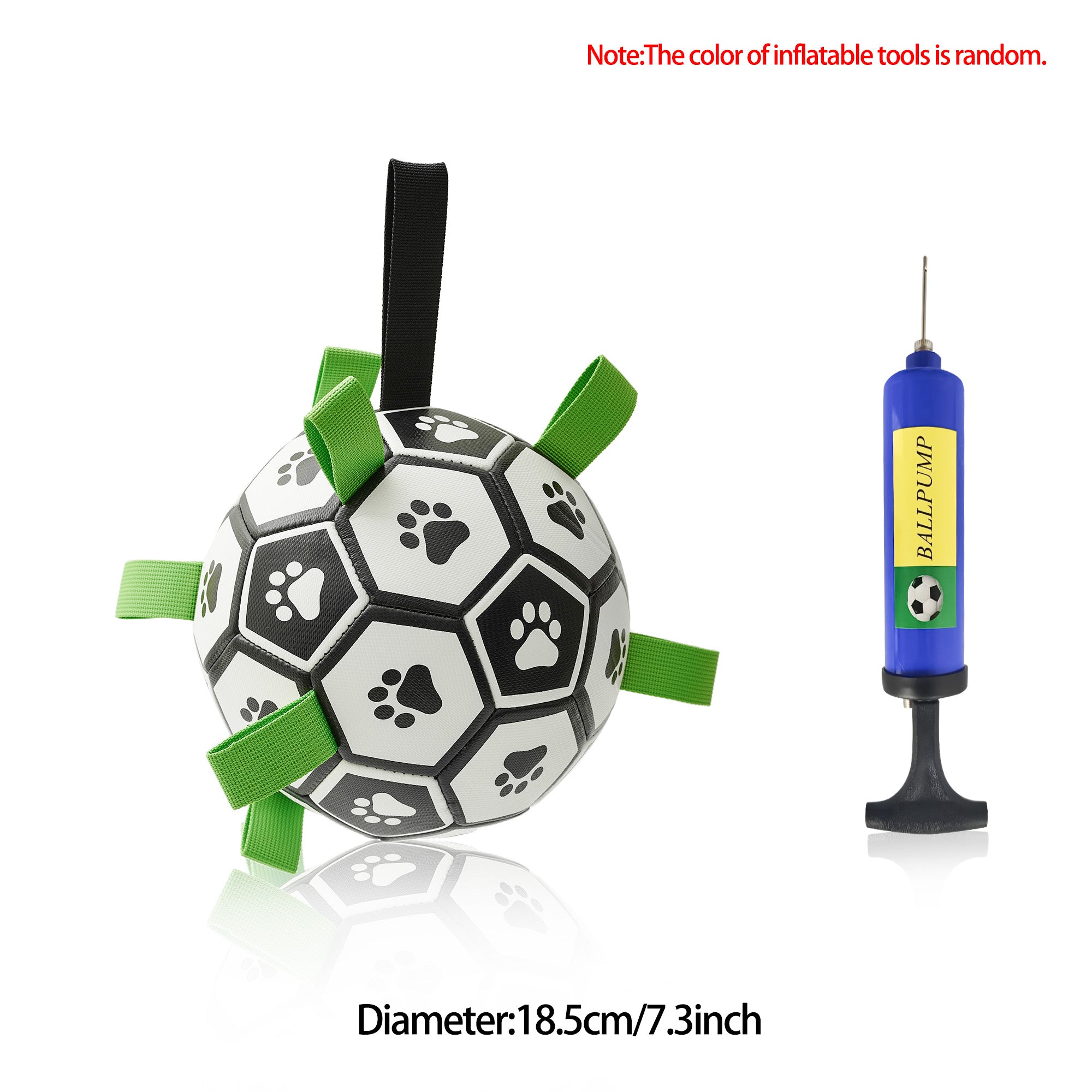 Interactive Dog Football Toy – Fetch & Tug Soccer Ball for Dogs