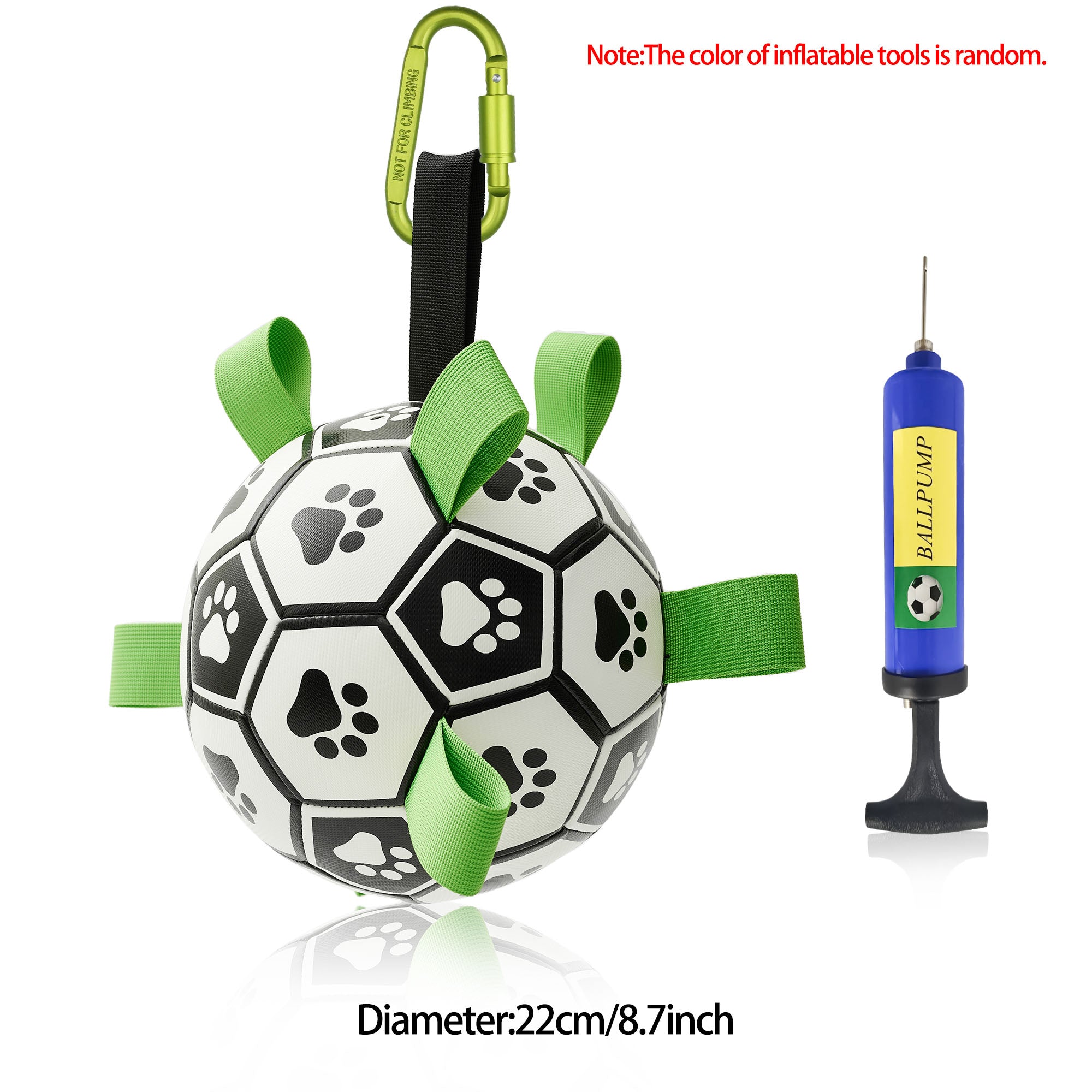 Interactive Dog Football Toy – Fetch & Tug Soccer Ball for Dogs