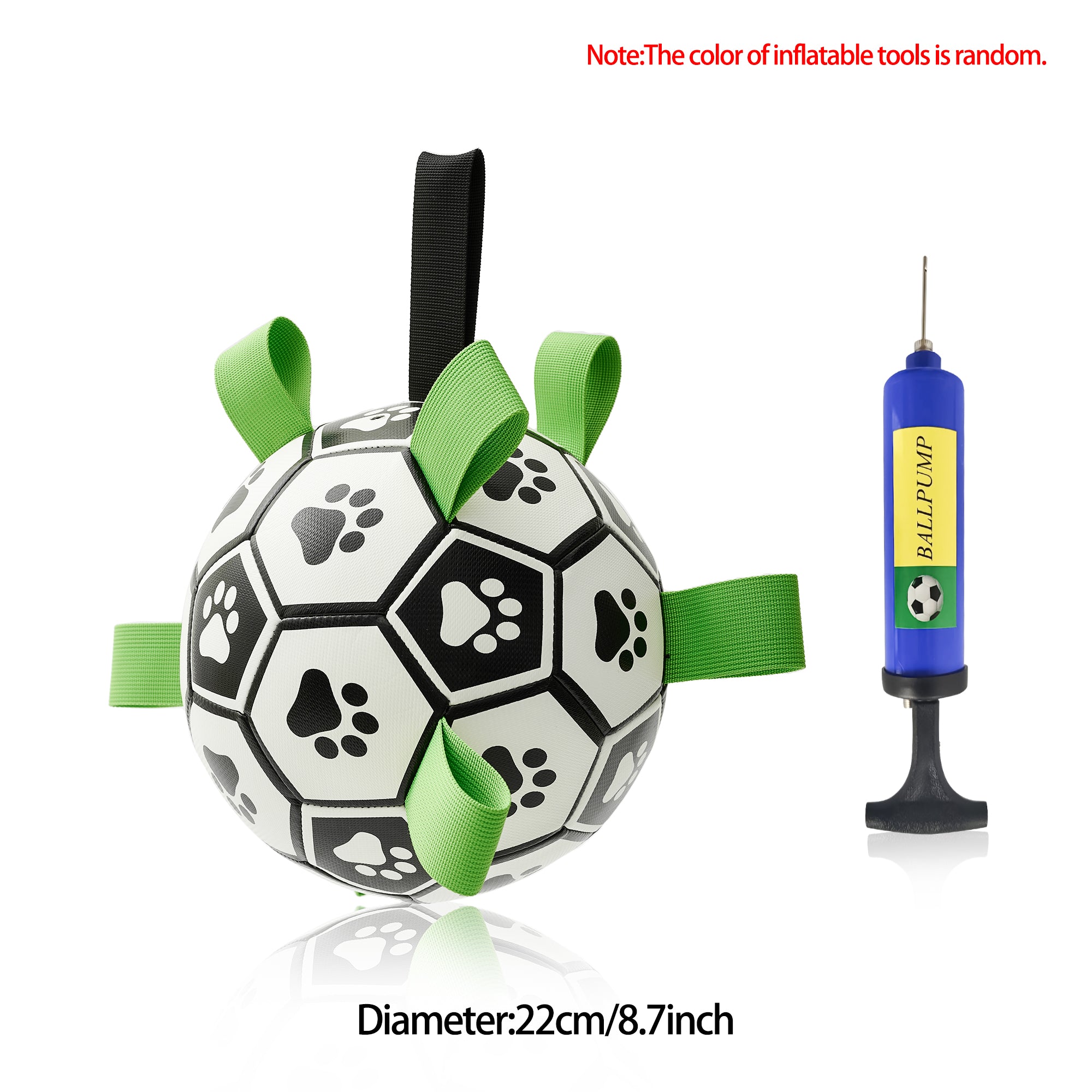 Interactive Dog Football Toy – Fetch & Tug Soccer Ball for Dogs
