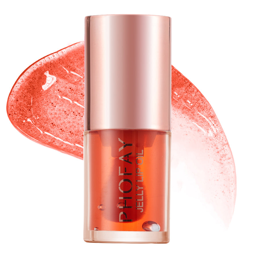 PHOFAY Jelly Lip Oil – Ultra-Moisturizing Non-Sticky Lip Gloss with Doe-Foot Applicator – YLR Essentials
