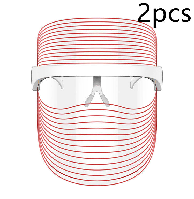 White USB-powered LED face mask