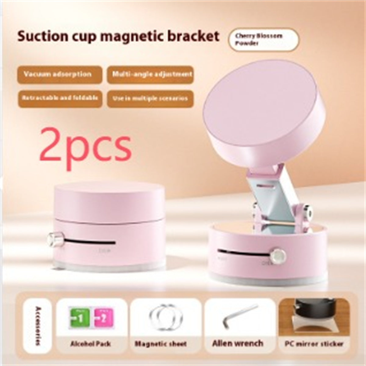 Magnetic Vacuum Car Phone Holder with 360-Degree Rotation, Hands-Free Universal Dashboard Mount – YLR Essentials
