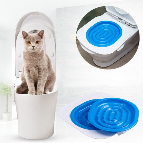 Cat Toilet Training Kit – Self-Training Toilet Seat with Tray System