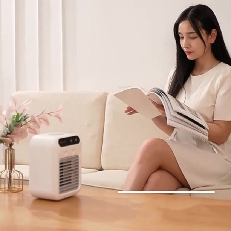 Portable Cooling Fan with Humidifier – Personal USB Air Conditioner