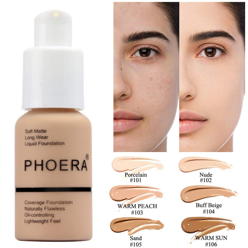 Matte liquid foundation and concealer with full coverage oil control and waterproof formula available in multiple shades | YLR Essentials