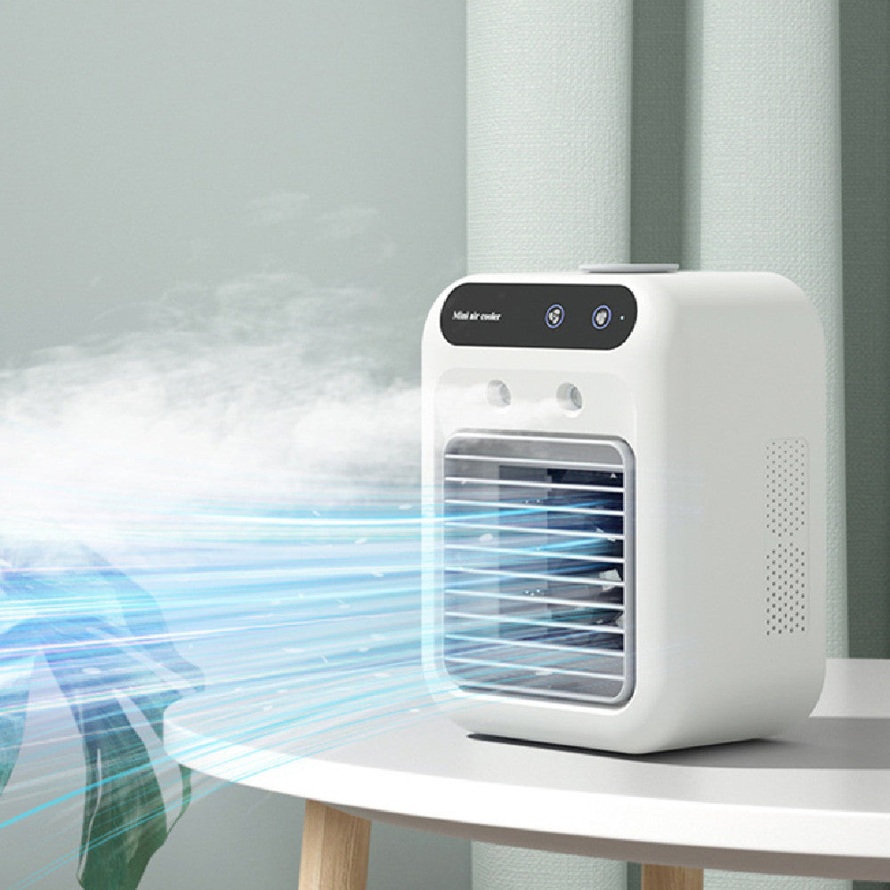 Portable Cooling Fan with Humidifier – Personal USB Air Conditioner