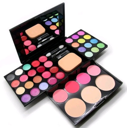 ADS all-in-one makeup palette displaying its compact folding case design
