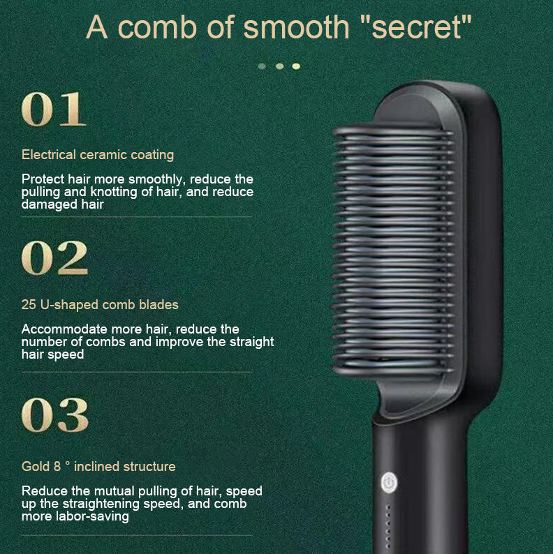 3D brush teeth on ceramic heated styling brush
