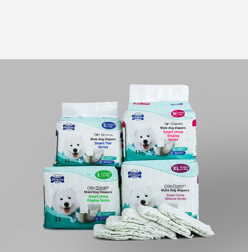 Petbest Male Dog Diaper – Wearable & Reusable