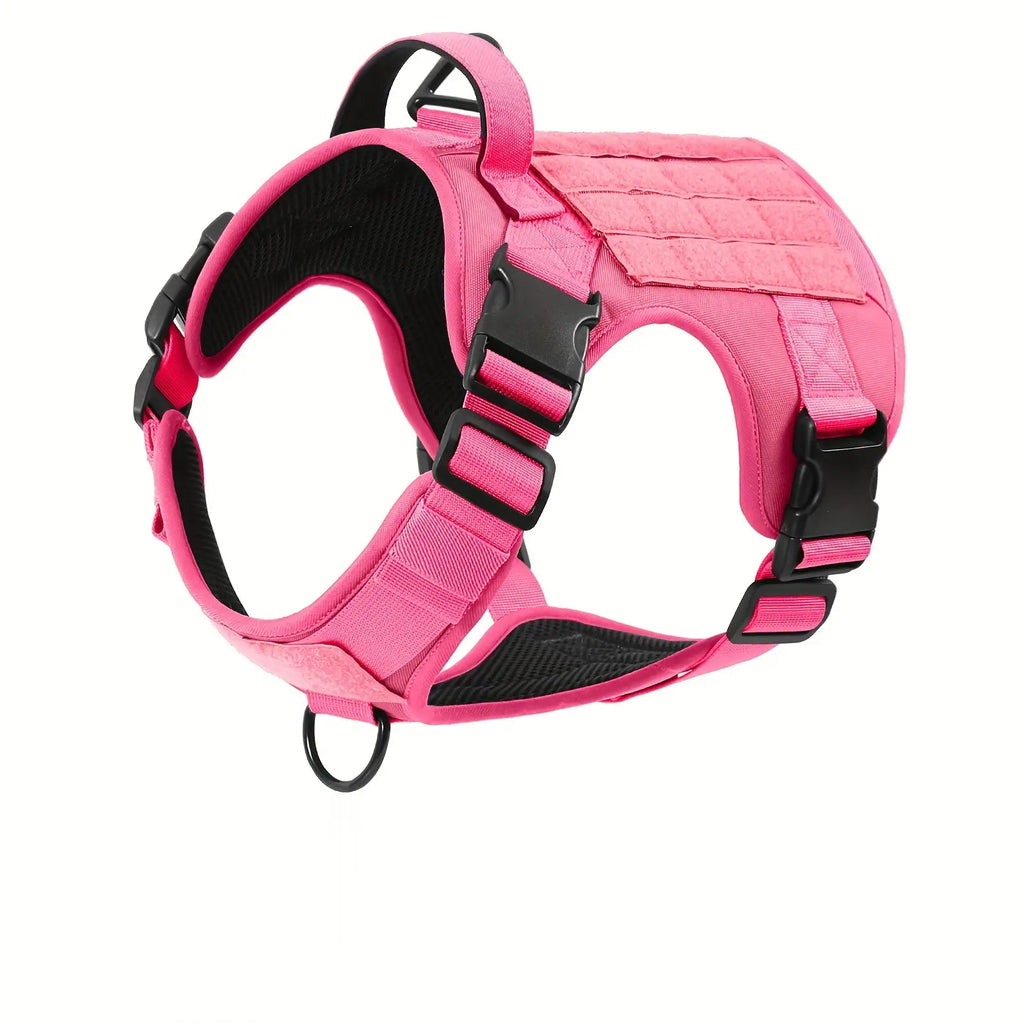 Tactical Pet Harness Vest — Adjustable Reflective Dog Harness with Metal Buckles
