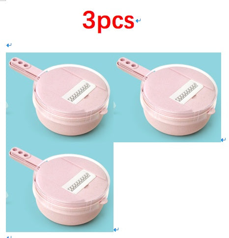 8-in-1 Mandoline Slicer – Vegetable Cutter, Grater & Peeler Set with Strainer