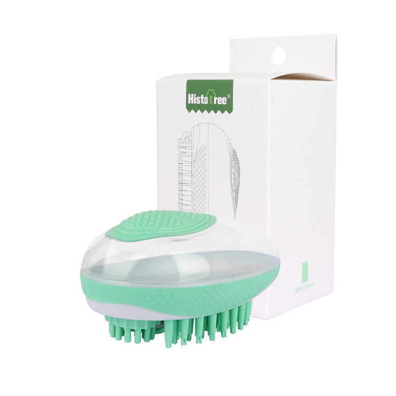 2-in-1 Pet Bath & Massage Brush — Soft Silicone Grooming Comb for Dogs & Cats