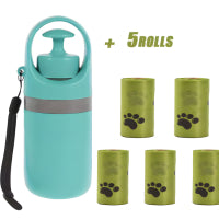 Portable Dog Pooper Scooper with Built-in Poop Bag Dispenser