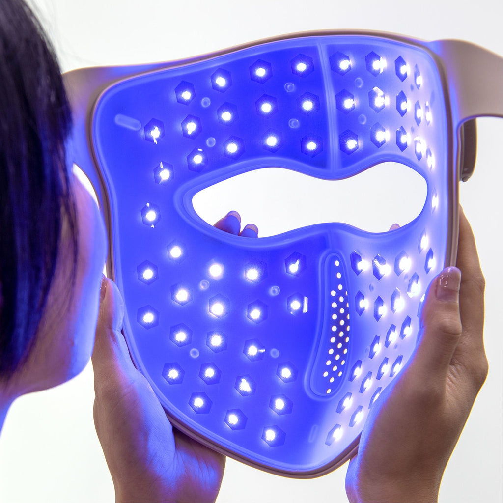 Brown USB-powered red LED facial mask