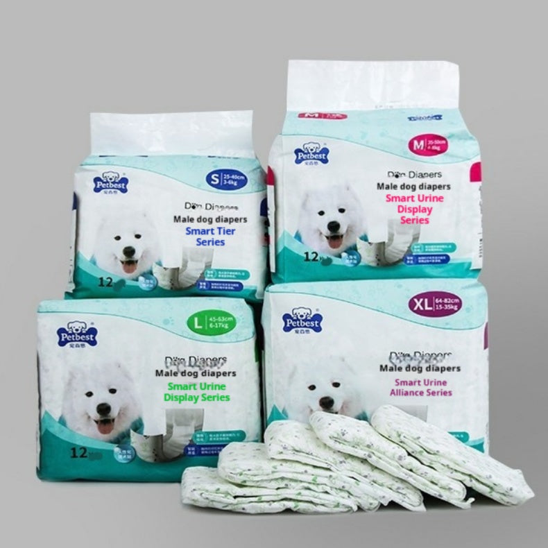 Petbest Male Dog Diaper – Wearable & Reusable