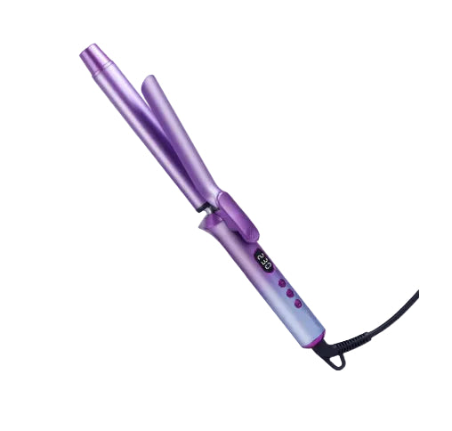 Mini Portable Dual Voltage Hair Curling Iron for Defined Curls and Soft Perm Styling, Available in Champagne Gold and Gradient Purple – YLR Essentials