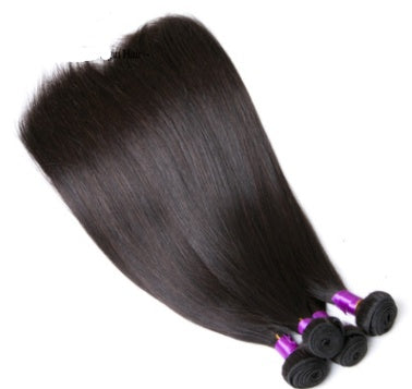 Brazilian straight human hair extensions 100% human hair natural black color available in multiple lengths | YLR Essentials