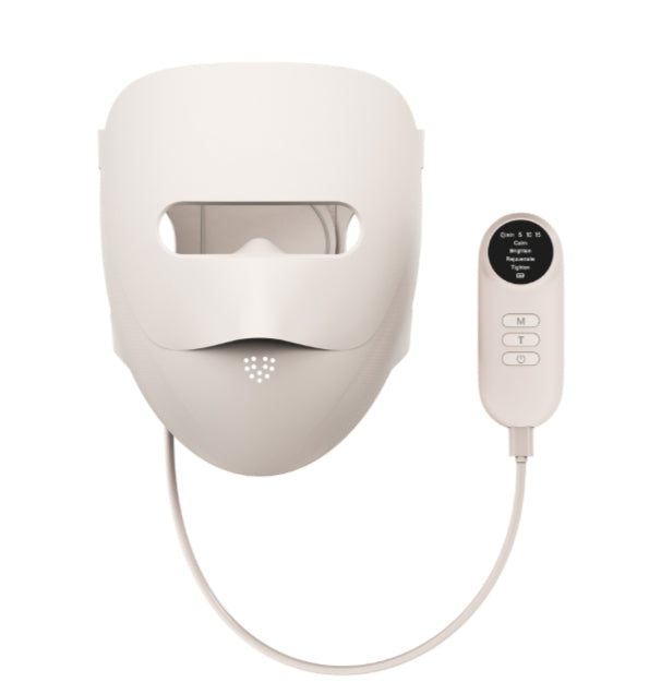 Red LED beauty mask for daily skincare routine