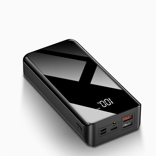 30000mAh Portable Power Bank with LCD Digital Display and Dual USB Charging Ports in Black and Red – YLR Essentials
