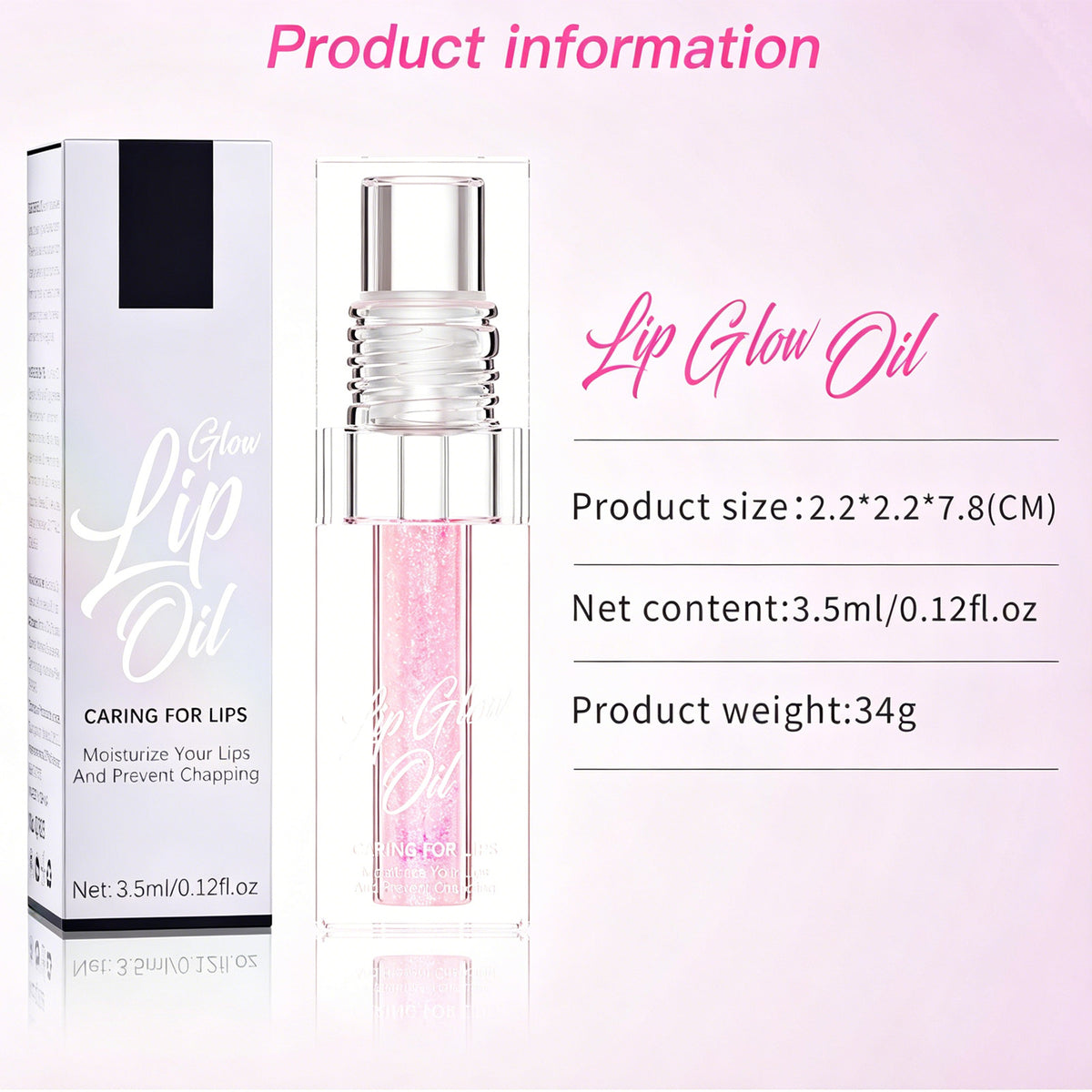 YLR Essentials pH-activated pink lip oil