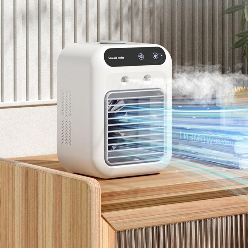 Portable Cooling Fan with Humidifier – Personal USB Air Conditioner