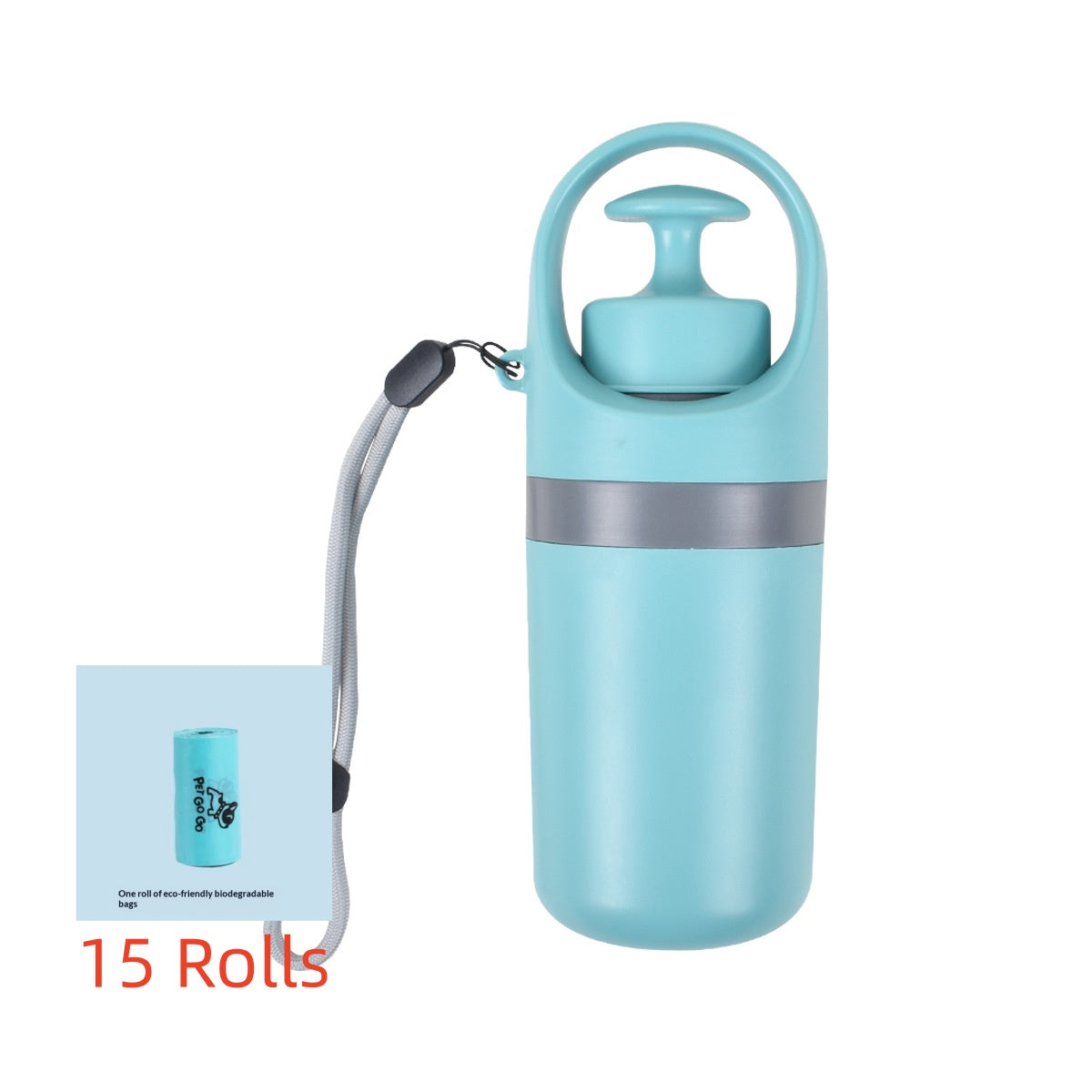 Portable Dog Pooper Scooper with Built-in Poop Bag Dispenser