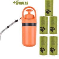 Portable Dog Pooper Scooper with Built-in Poop Bag Dispenser