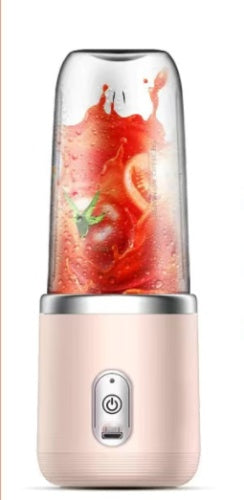 6-Blade Portable Blender – Mini Juicer Cup with USB Charging | Smoothie, Fruit & Ice Crusher