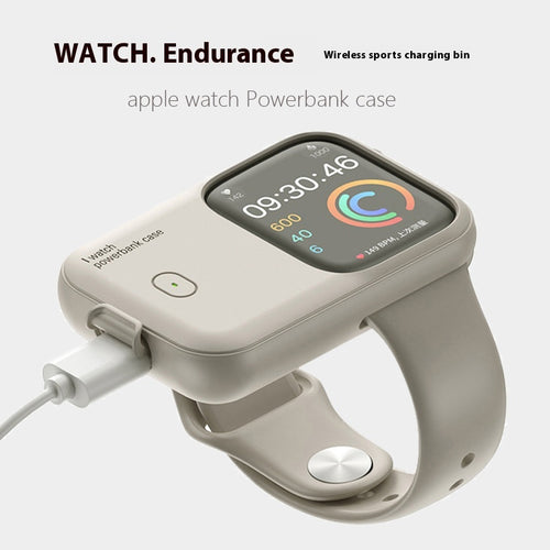 Apple Watch portable wireless charging case 1200mAh power bank, available in Brown, Midnight Blue and Starlight for 44/45mm and 49mm – YLR Essentials