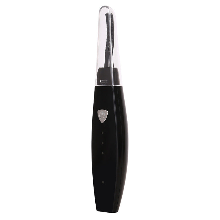 Black USB rechargeable heated eyelash curler