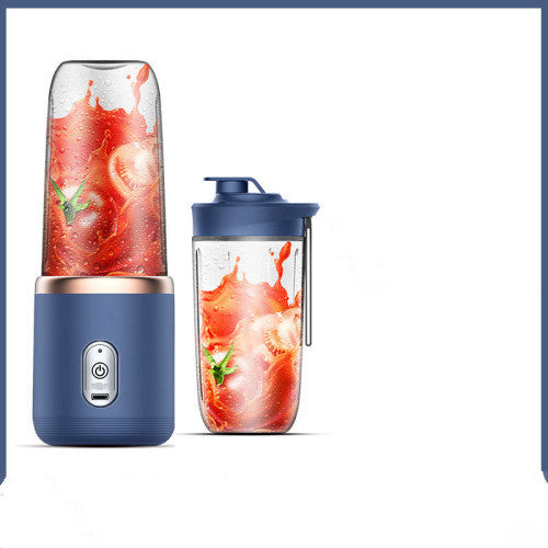 6-Blade Portable Blender – Mini Juicer Cup with USB Charging | Smoothie, Fruit & Ice Crusher