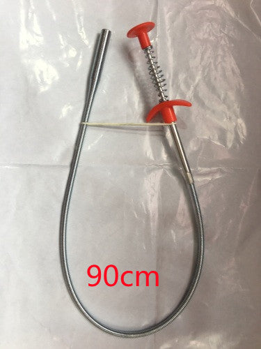 60CM Drain Clog Remover — Spring Pipe Dredging Tool