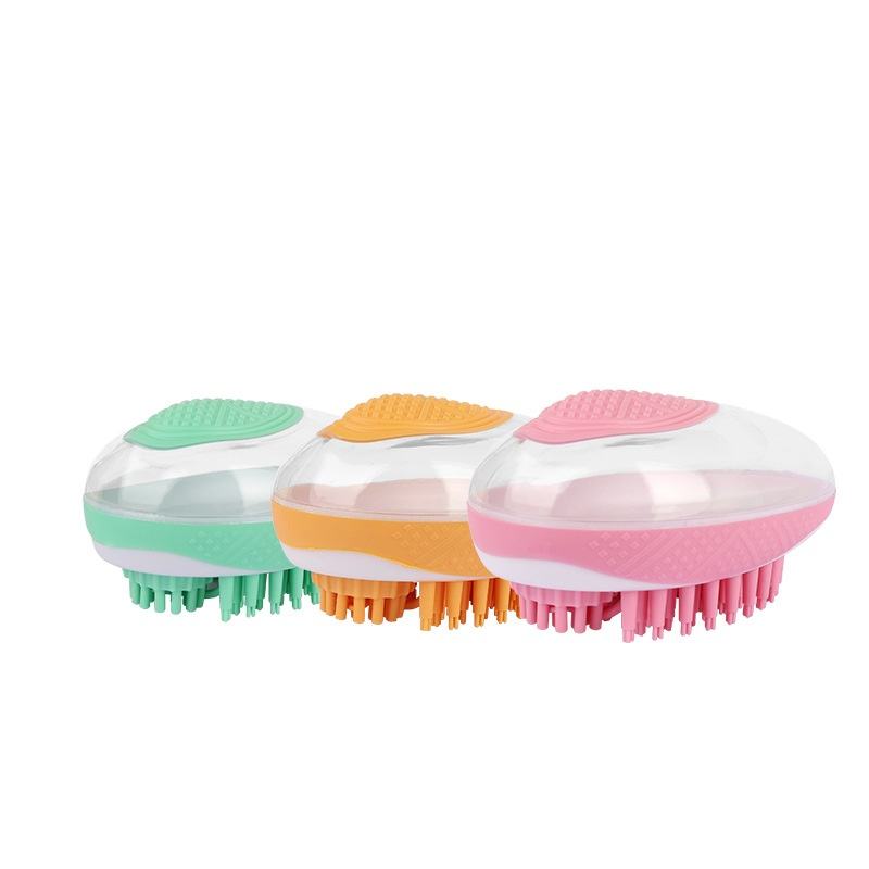 2-in-1 Pet Bath & Massage Brush — Soft Silicone Grooming Comb for Dogs & Cats