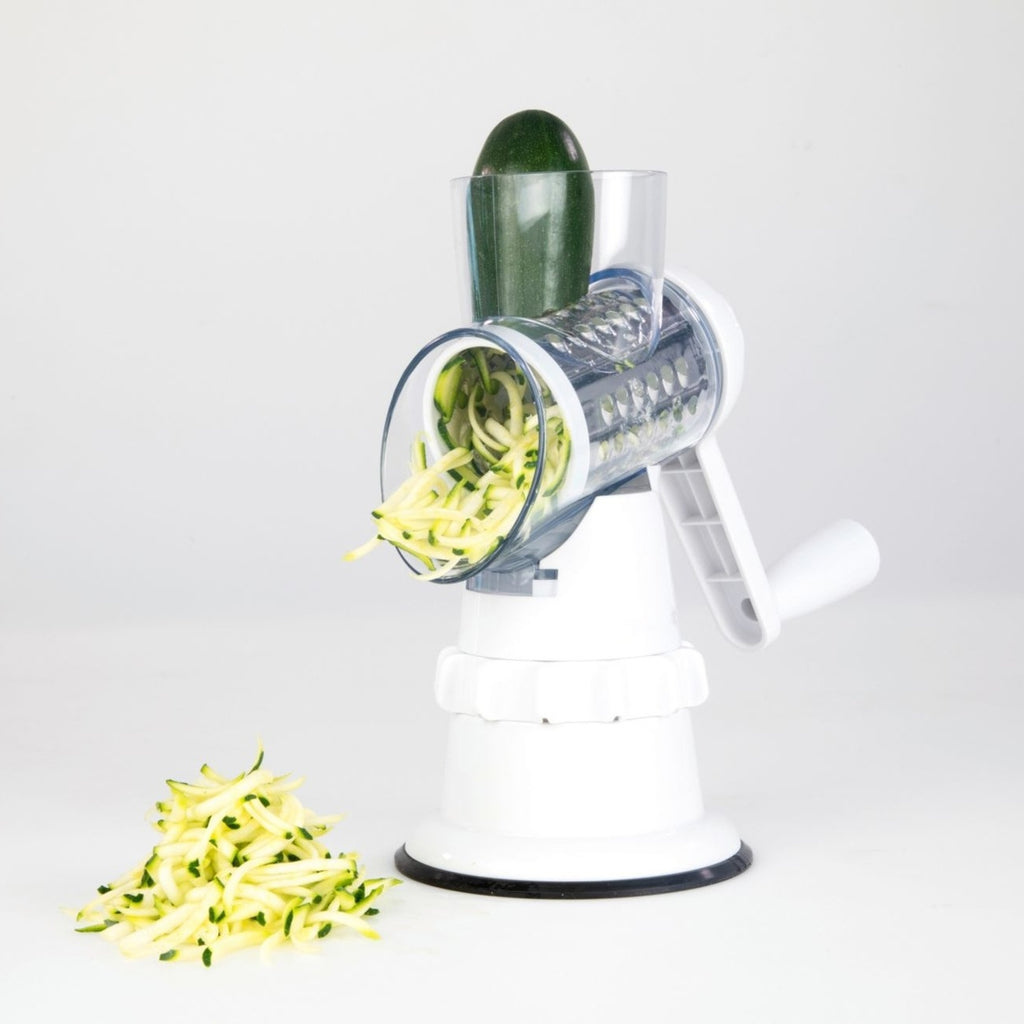 3-in-1 Vegetable Slicer, Grater & Shredder — Manual Kitchen Tool