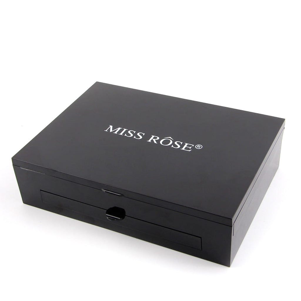 Closed black MISS ROSE all-in-one makeup palette case