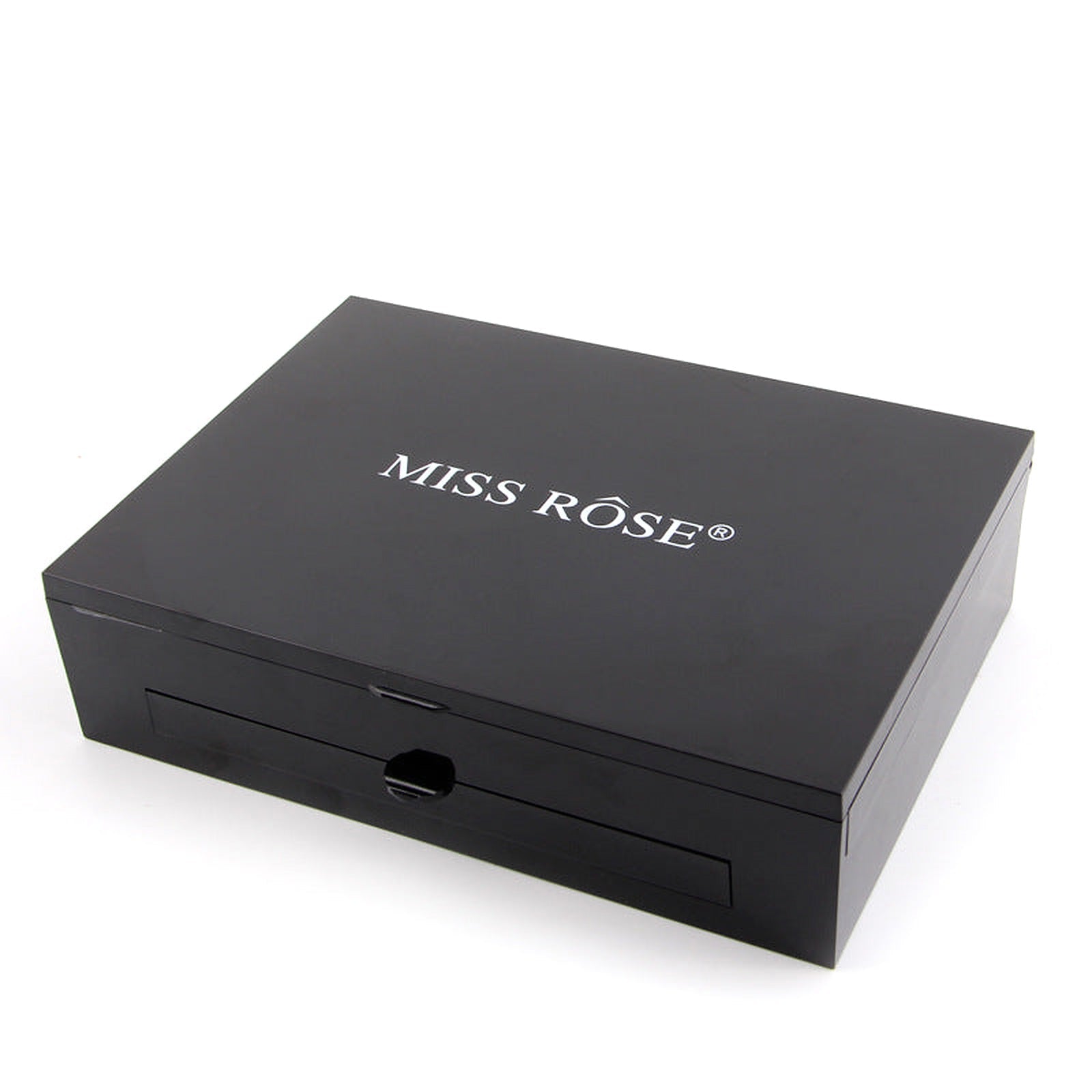 Closed black MISS ROSE all-in-one makeup palette case
