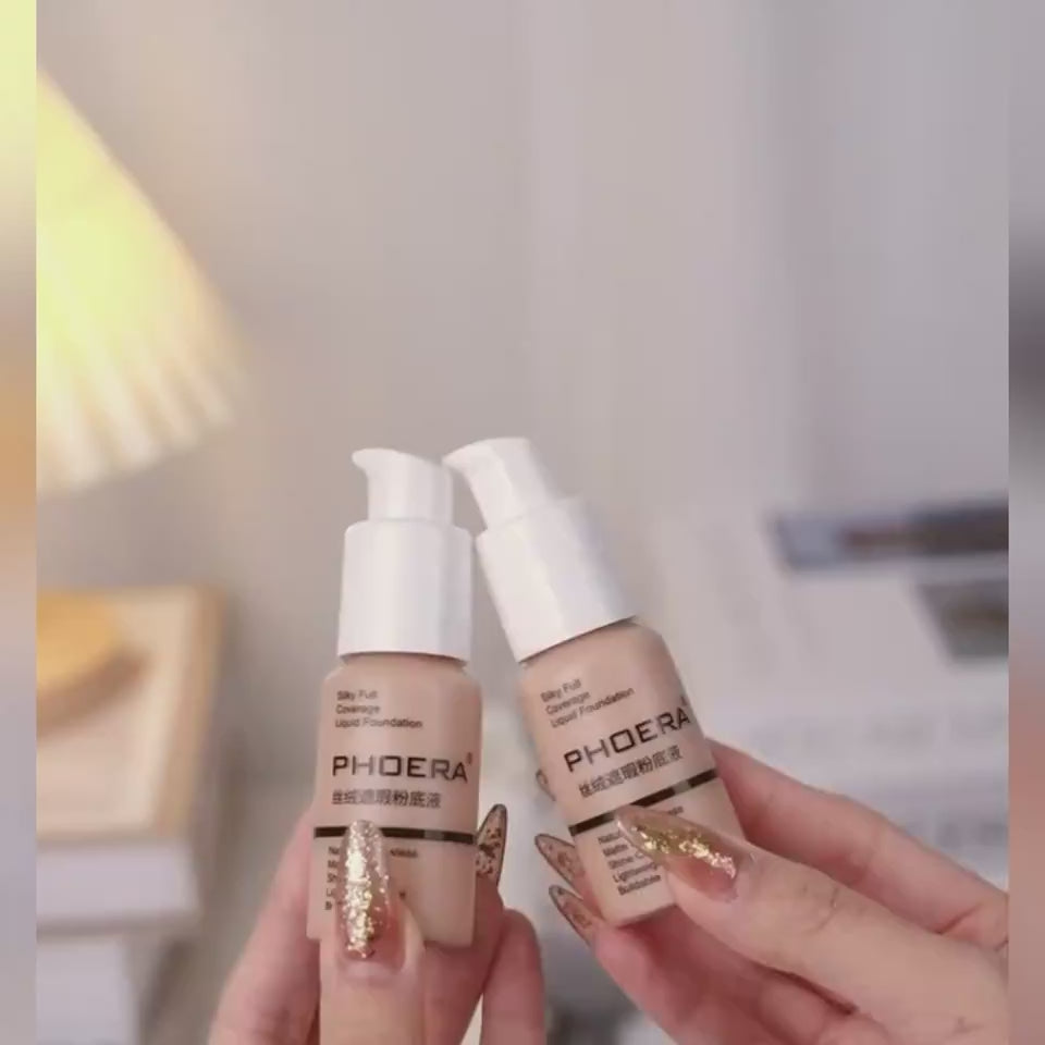 Matte liquid foundation and concealer with full coverage oil control and waterproof formula available in multiple shades | YLR Essentials